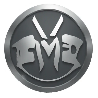 metal band logo sticker