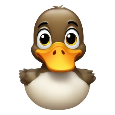 Duck with Teary Eyes sticker