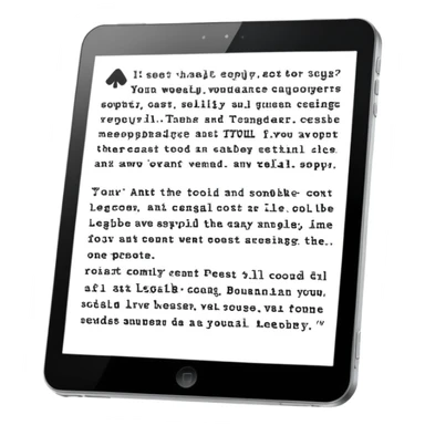 only written text on tablet sticker