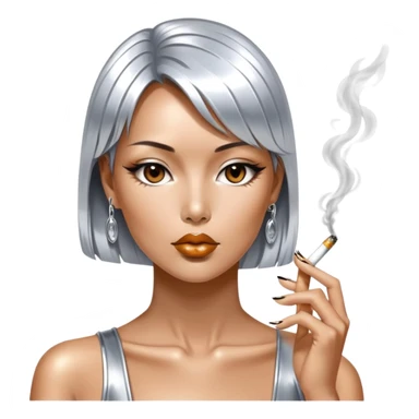 sorayama smoking statue sticker