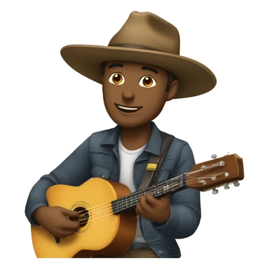Cavaquinho homem de boné sticker