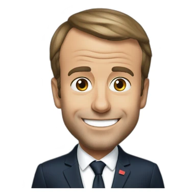 Emmanuel Macron qui fait coucou sticker