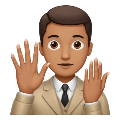 fingernails man sticker