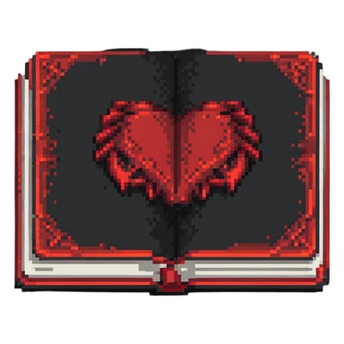 red cursed book sticker