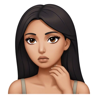 Kim Kardashian’s sad sticker