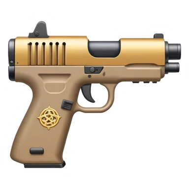 The word on a glockdrum and the word on the gun says habibi sticker