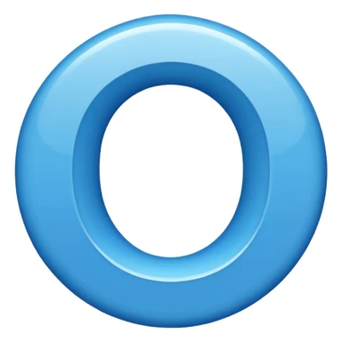 Make a letter O sticker