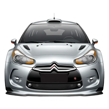 Citroën DS3 WRC front  view  sticker