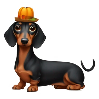 Dachshund ready for Thanksgiving  sticker