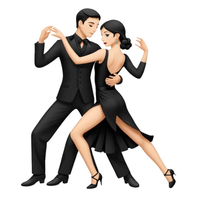 typical Argentine dances, tango sticker