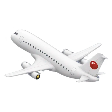 shocked emoji airplane sticker