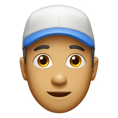 person with a cap sticker