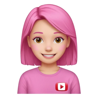 pink girly youtube sticker