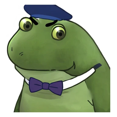 Upset bufo sticker