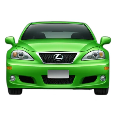 Green Lexus is200 sticker