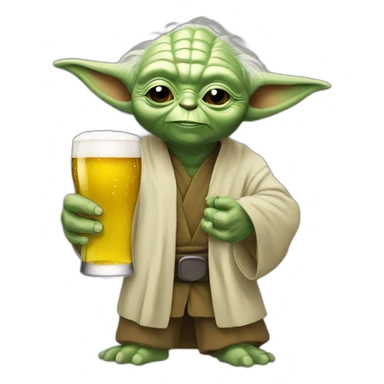Yoda-drink-beer sticker