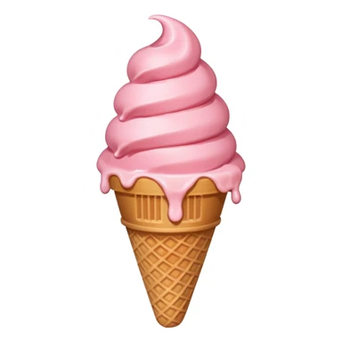 strawberry ice cream sticker