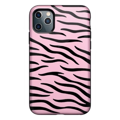 Cuore iphone zembrato rosa sticker