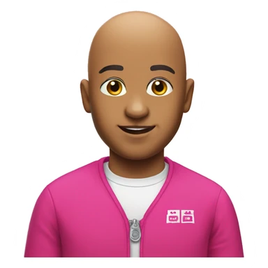 bald boy in tmobile attire sticker