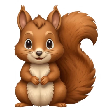cosy squirrel sticker
