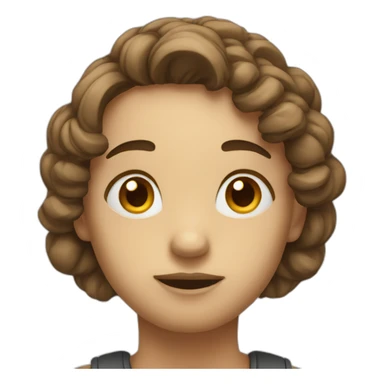  A thoughtful face with a question mark to encourage questions and reflections during the live. sticker