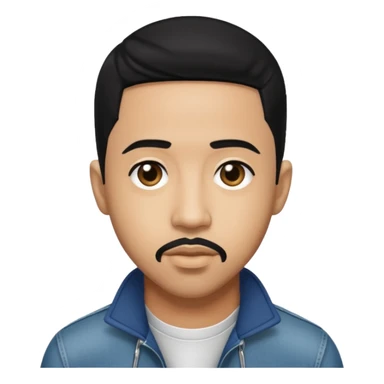 Marques Houston with black hair sticker