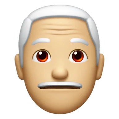 a doomer like emojie with red sleepy eyes sticker