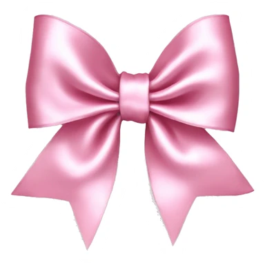 light pink satin bow  sticker