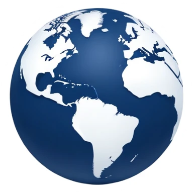 Minimalist Earth globe with continents shaped precisely to form the number 812, clean simple design, iOS style sticker