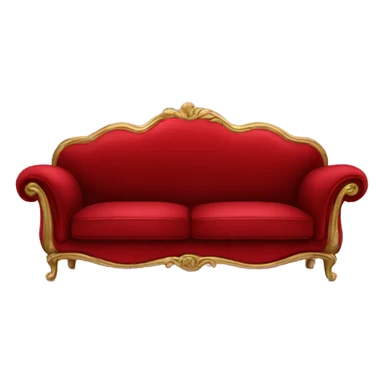 friends red soft velvet sofa sticker