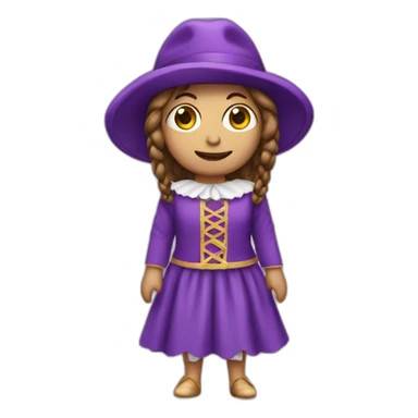 Italien avec un costume violet sticker