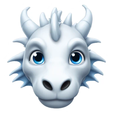 White Dragon with a Blue eyes sticker