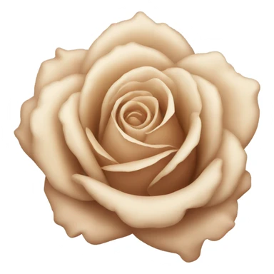 Beige rose  sticker
