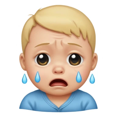 crying baby  sticker