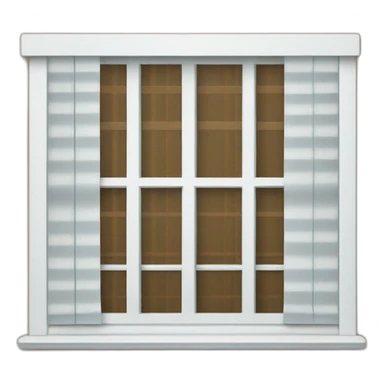 window with blinds sticker