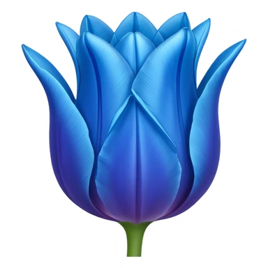 Emoji de tulipán azul sticker