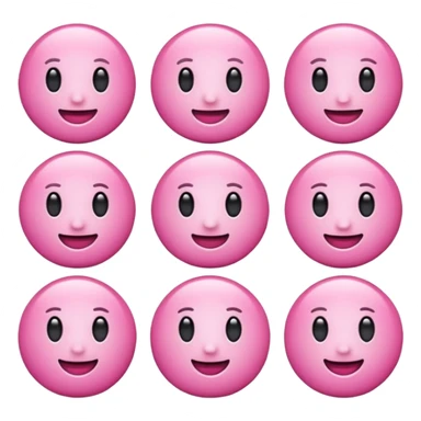 Emoji pink sticker