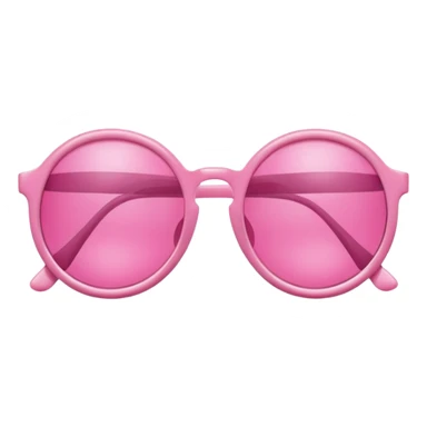 pink sunglasses classic round frames sticker