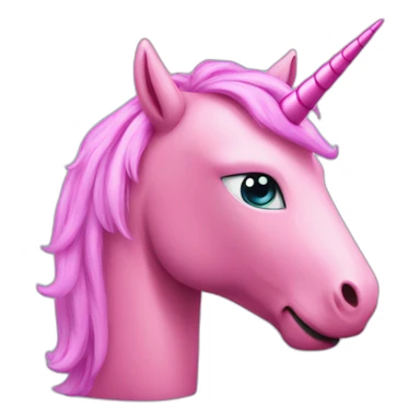 pink robot unicorn sticker