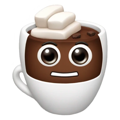 Cocoa with marshmallow sticker