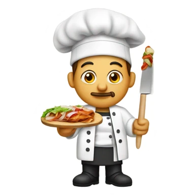 döner ustası logo sticker