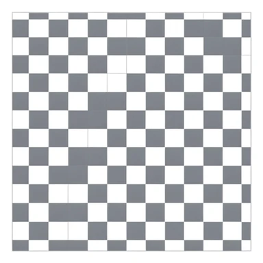 Gray and white checkered pattern, 8x8 grid, minimalist design, flat colors sticker