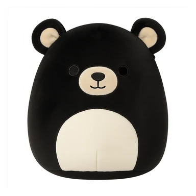 black bear squishmallow plushie sticker