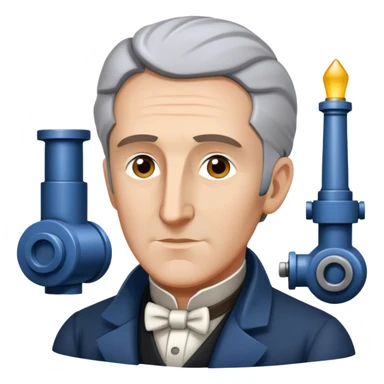 George Stephenson as an engineer sticker