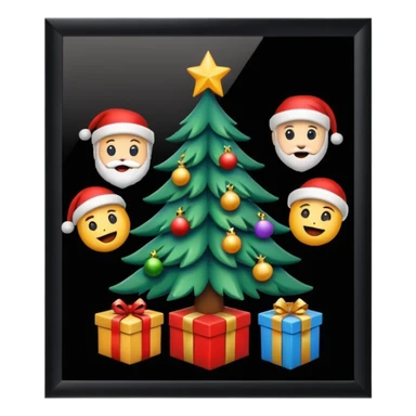 Barna karácsonyi iphone emojik sticker