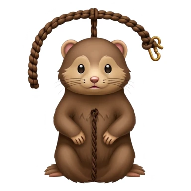 mink in a noose sticker