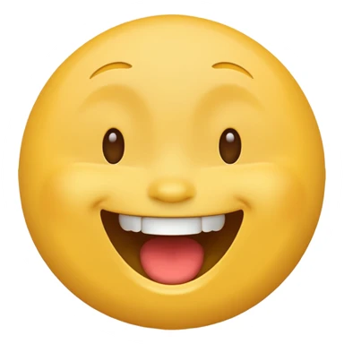 laughing face emoji, joyful and expressive sticker