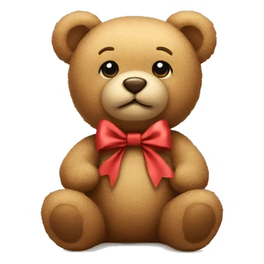 Teddy bear with bow sticker