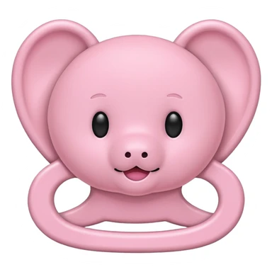 Completely light pink binky sticker