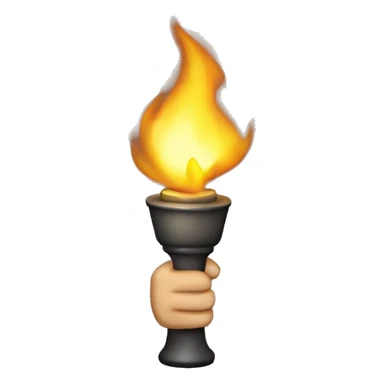 Fist Holding Torch sticker